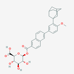 molecular formula C34H36O9 B15352989 AdapaleneGlucuronide 