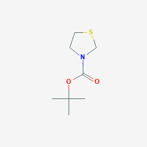 molecular formula C8H15NO2S B153530 叔丁基噻唑烷-3-羧酸酯 CAS No. 148312-55-4