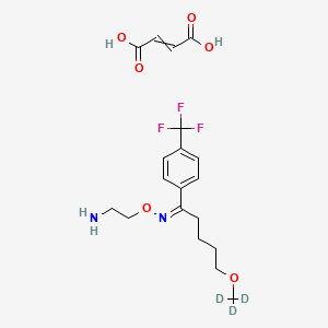 but-2-enedioic acid;2-[(Z)-[5-(trideuteriomethoxy)-1-[4-(trifluoromethyl)phenyl]pentylidene]amino]oxyethanamine