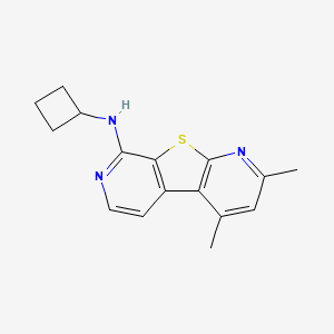 N-cyclobutyl-11,13-dimethyl-8-thia-5,10-diazatricyclo[7.4.0.02,7]trideca-1(9),2(7),3,5,10,12-hexaen-6-amine