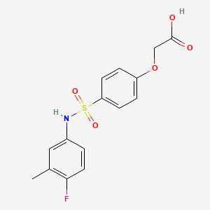 2-(4-(N-(4-Fluoro-3-methylphenyl)sulfamoyl)phenoxy)acetic Acid