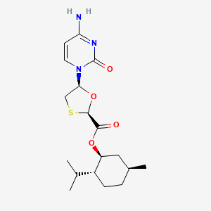 (1S,2R,5S)-5-Methyl-2-(1-methylethyl)cyclohexyl (2R,5S)-5-(4-amino-2-oxo-1(2H)-pyrimidinyl)-1,3-oxathiolane-2-carboxylate