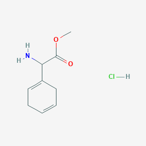 molecular formula C9H14ClNO2 B15353103 Methyl 2-amino-2-cyclohexa-1,4-dien-1-ylacetate;hydrochloride 