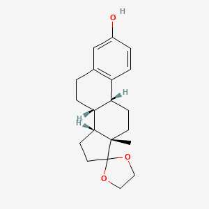 (8'R,9'R,13'S,14'R)-13'-methylspiro[1,3-dioxolane-2,17'-7,8,9,11,12,14,15,16-octahydro-6H-cyclopenta[a]phenanthrene]-3'-ol