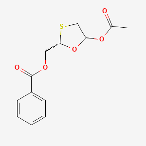 molecular formula C13H14O5S B15353159 5-(Acetyloxy)-1,3-oxathiolane-2-methanol Benzoate 