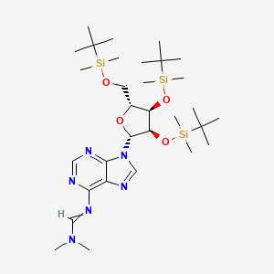 N-[(Dimethylamino)methylene]-2',3',5'-tris-O-[(1,1-dimethylethyl)dimethylsilyl]-adenosine