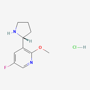 (R)-5-fluoro-2-methoxy-3-(pyrrolidin-2-yl)pyridine hydrochloride