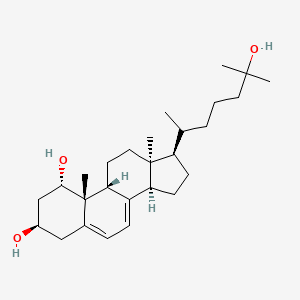 molecular formula C27H44O3 B15353238 (1a,3b,9b)-Cholesta-5,7-diene-1,3,25-triol 