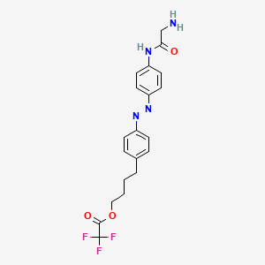 (E)-4-(4-((4-(2-Aminoacetamido)phenyl)diazenyl)phenyl)butyl 2,2,2-Trifluoroacetate