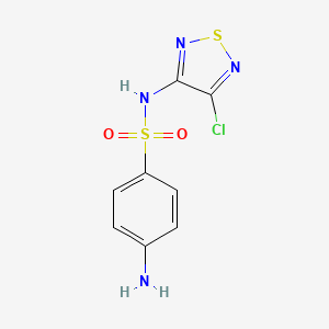 4-Amino-N-(4-chloro-1,2,5-thiadiazol-3-yl)benzenesulfonamide