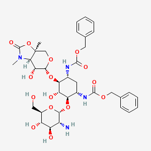 molecular formula C36H48N4O15 B15353313 3-Methyloxazolidin-2-one Bis(1-phenyl-2l2-ethan-1-one) Gentamicin 