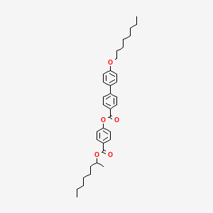 molecular formula C36H46O5 B15353325 4-(1-Methylheptyloxycarbonyl)phenyl 4'-octyloxybiphenyl-4-carboxylate 