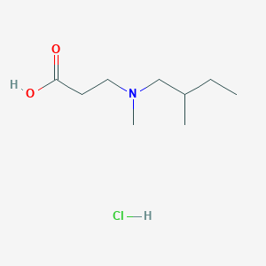 molecular formula C9H20ClNO2 B15353338 N-Methyl-N-(2-methylbutyl)-beta-alanine Hydrochloride 