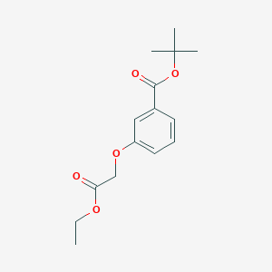 molecular formula C15H20O5 B15353373 Tert-butyl 3-(2-ethoxy-2-oxoethoxy)benzoate 