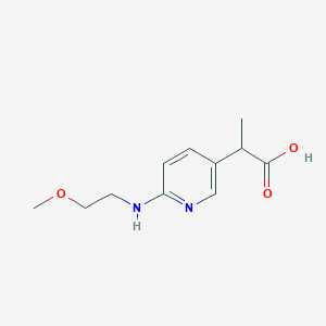 2-(6-(2-Methoxyethylamino)pyridin-3-yl)propanoic acid