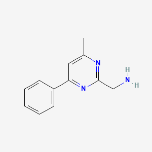 molecular formula C12H13N3 B15353421 (4-Methyl-6-phenylpyrimidin-2-yl)methanamine CAS No. 944902-65-2