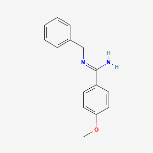 N'-benzyl-4-methoxybenzenecarboximidamide