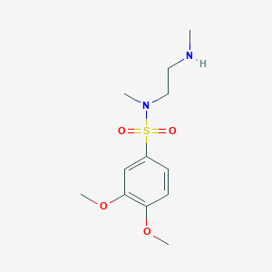 3,4-dimethoxy-N-methyl-N-[2-(methylamino)ethyl]benzenesulfonamide