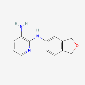 2-N-(1,3-dihydro-2-benzofuran-5-yl)pyridine-2,3-diamine