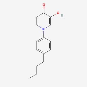 molecular formula C15H17NO2 B15353583 1-(4-Butylphenyl)-3-hydroxypyridin-4-one 