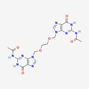 N,N'-[1,2-Ethanediylbis[oxymethylene(1,6-dihydro-6-oxo-9H-purine-9,2-diyl)]]bisacetamide