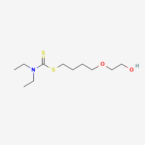 molecular formula C11H23NO2S2 B15353633 Hydroxybutyl diethylcarbamodithioate Polyethylene Glycol (PEG) Ester 