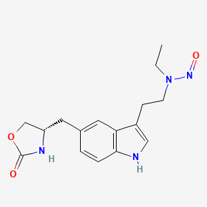 (S)-N-Ethyl-N-(2-(5-((2-oxooxazolidin-4-yl)methyl)-1H-indol-3-yl)ethyl)nitrous Amide