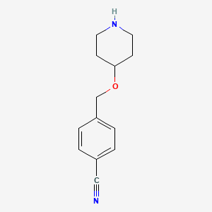 4-(Piperidin-4-yloxymethyl)benzonitrile