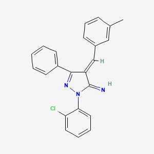 (E)-1-(2-Chlorophenyl)-4-(3-methylbenzylidene)-3-phenyl-1H-pyrazol-5(4H)-imine