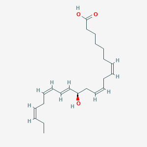 molecular formula C22H34O3 B15353736 (7Z,10Z,13R,14E,16Z,19Z)-13-hydroxydocosapentaenoic acid 