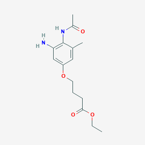 Ethyl 4-[4-(acetylamino)-3-amino-5-methylphenoxy]butanoate