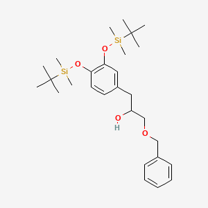 1-[3,4-Bis[[tert-butyl(dimethyl)silyl]oxy]phenyl]-3-phenylmethoxypropan-2-ol