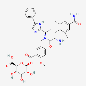 molecular formula C38H43N5O11 B15353763 Eluxadoline-glucuronide 