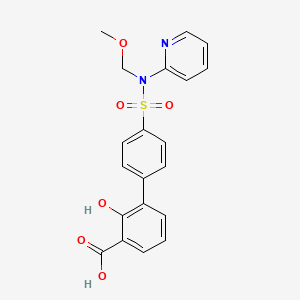 2-Hydroxy-4'-(N-(methoxymethyl)-N-(pyridin-2-yl)sulfamoyl)-[1,1'-biphenyl]-3-carboxylic Acid