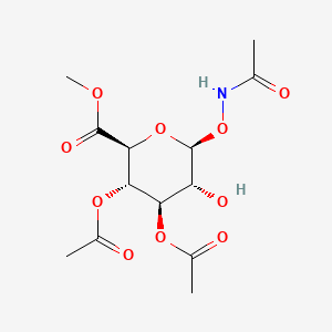 molecular formula C13H19NO10 B15353784 Ethyl 2-(Methoxyimino)-3-oxo-3-(3-(2,2,2-trichloroacetyl)ureido)propanoate 