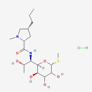 (4R)-N-[(1R,2S)-2-hydroxy-1-[(2R,3R,6R)-3,4,5-trihydroxy-6-methylsulfanyloxan-2-yl]propyl]-1-methyl-4-propylpyrrolidine-2-carboxamide;hydrochloride