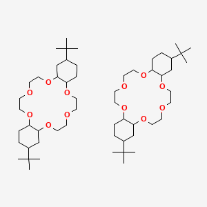 11,24-Ditert-butyl-2,5,8,15,18,21-hexaoxatricyclo[20.4.0.09,14]hexacosane;11,25-ditert-butyl-2,5,8,15,18,21-hexaoxatricyclo[20.4.0.09,14]hexacosane