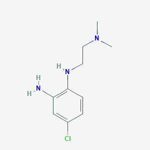 molecular formula C10H16ClN3 B15353825 4-chloro-1-N-[2-(dimethylamino)ethyl]benzene-1,2-diamine 