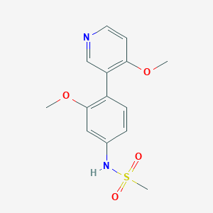 molecular formula C14H16N2O4S B15353836 N-[3-methoxy-4-(4-methoxypyridin-3-yl)phenyl]methanesulfonamide 