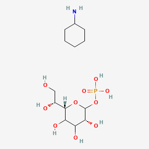 cyclohexanamine;[(3R,6S)-6-[(1R)-1,2-dihydroxyethyl]-3,4,5-trihydroxyoxan-2-yl] dihydrogen phosphate