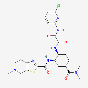 N1-(6-Chloropyridin-2-yl)-N2-((1S,2R,4S)-4-(dimethylcarbamoyl)-2-(5-methyl-4,5,6,7-tetrahydrothiazolo[5,4-c]pyridine-2-carboxamido)cyclohexyl)oxalamide