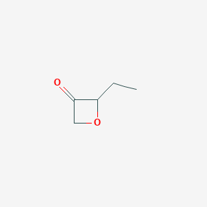 molecular formula C5H8O2 B15353918 2-Ethyl-oxetanone 