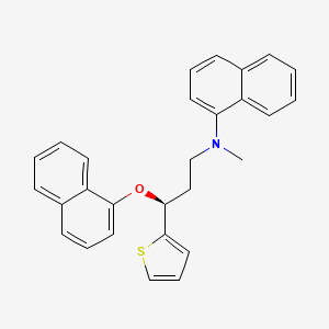 molecular formula C28H25NOS B15353942 N-(1-Naphthyl) Duloxetine 