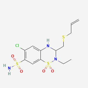 molecular formula C13H18ClN3O4S3 B15353955 N-Ethyl Althiazide 