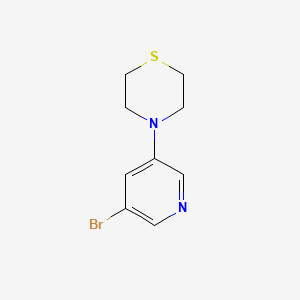 molecular formula C9H11BrN2S B15353960 4-(5-Bromopyridin-3-yl)thiomorpholine 