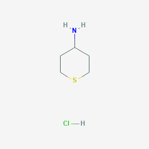 molecular formula C5H12ClNS B153540 四氢-2H-硫代吡喃-4-胺盐酸盐 CAS No. 233763-40-1