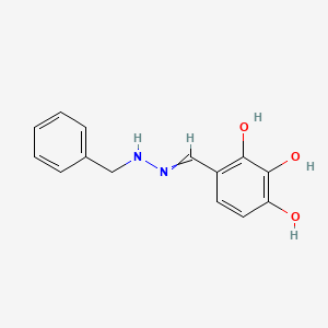 molecular formula C14H14N2O3 B15354012 2,3,4-Trihydroxybenzaldehyde Benzylhydrazone; 2,3,4-Trihydroxybenzaldehyde 2-Methylphenylhydrazone 