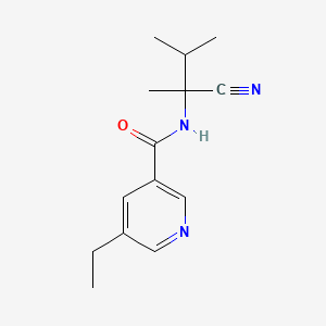 N-(1-Cyano-1,2-dimethylpropyl)-5-ethyl--3-pyridinecarboxamide