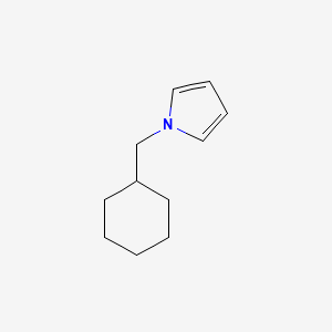 molecular formula C11H17N B15354043 1-(Cyclohexylmethyl)pyrrole 