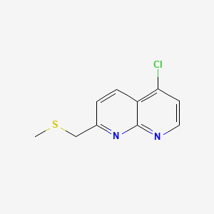 5-Chloro-2-((methylthio)methyl)-1,8-naphthyridine